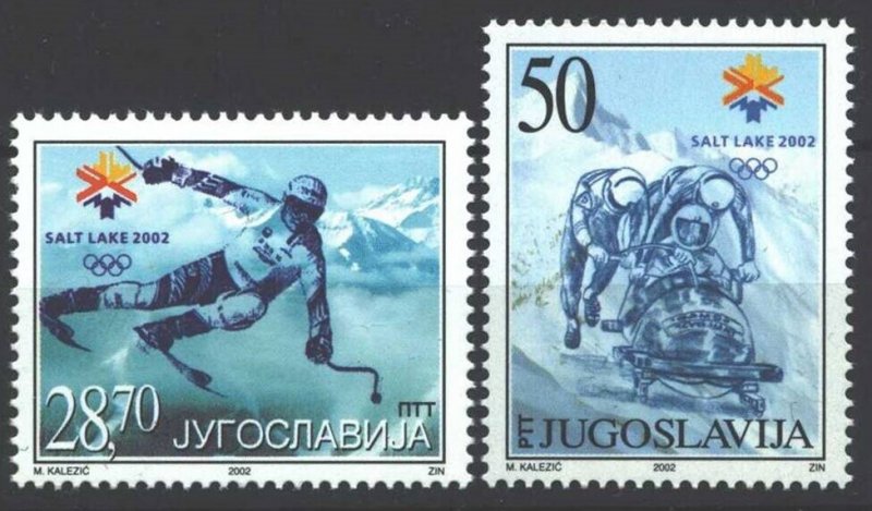 Yugoslavia 2002 ☀ Winter Olympics, Salt Lake City set ☀ MNH**