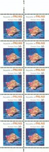 PALAU 75a BOOKLET PANE  SCV $8.50 BIN $4.50