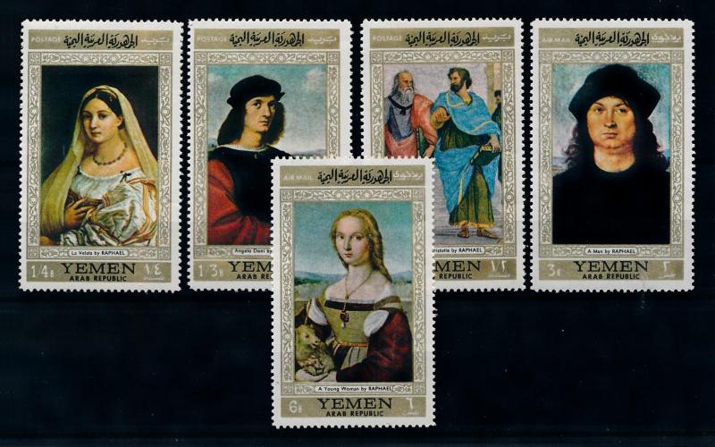 [77610] Yemen YAR 1968 Paintings From Raphael  MNH