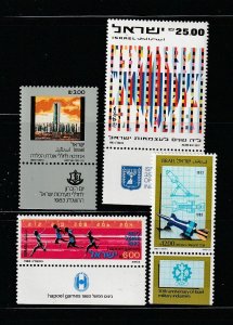 Israel 837-840 With Tabs Sets MNH Various (A)