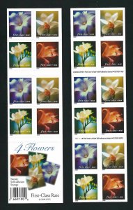  3457E  Flowers Bookle Pane of (20) MNH