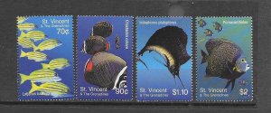 FISH - ST VINCENT #3173-6    MNH