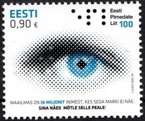 ESTONIA 2021-21 Medical: Centenary of Federation of the Blind, MNH