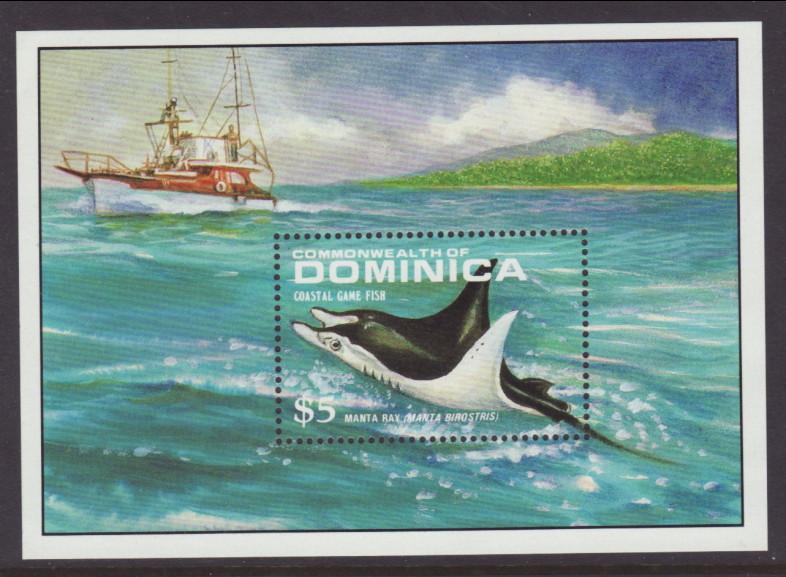 Dominica 1144 Manta Ray Souvenir Sheet MNH VF