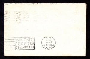 MOMEN: NEWFOUNDLAND SC #C3 AIRMAIL USED ON COVER LOT #67582