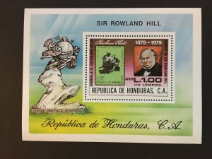 1980 Honduras Sc# C694 UPU, Rowland Hill Souvenir Sheet MNH