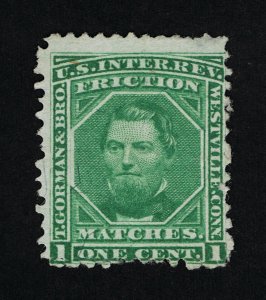 AFFORDABLE SCOTT #RO98b PRIVATE DIE T.GORMAN & BRO. MATCH ON SILK PAPER #13728