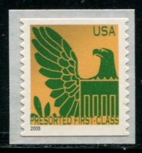 3801d US (25c) Presorted Eagle SA coil, MNH sgl dated 2005