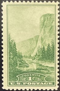 Scott #740 1934 1¢ National Parks Yosemite unused no gum