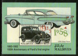 Maldives 1993 Classic Cars Mercedes-Benz T Ford M/s Sc 1917 MNH # 13062