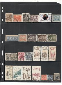 POLAND COLLECTION ON STOCK SHEET MINT/USED
