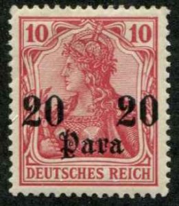 German Offices Turkey SC# 32 20para on 10pf on Germany MH