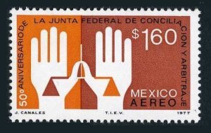 Mexico C536 block/4,MNH.Michel 1553. Council of Reconciliation,Arbitration,1977