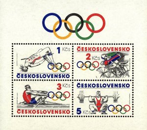 Czechoslovakia 1984 MNH Stamps Souvenir Sheet Scott 2530a Sport Olympic Games