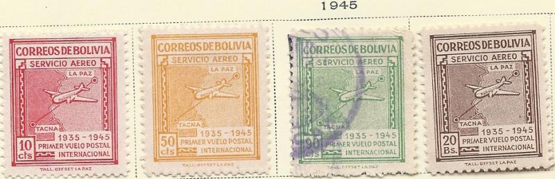 Bolivia  #C100-102,C104  (M&U)   CV $3.90