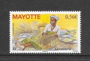 MAYOTTE #259 BASKET WEAVER MNH