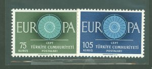 Turkey #1493-4  Single (Complete Set)