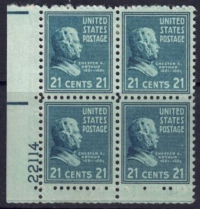 U.S. #826* Plate Block