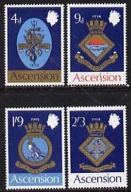 ASCENSION IS. - 1969 - Royal Navy Crests, 1st Series - Perf 4v Set - MNH