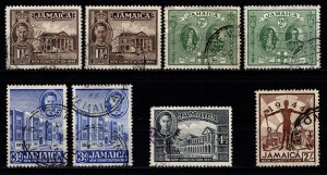 Jamaica 1945-46 New Constitution, Part Set to 2s incl. perf var. [Used]