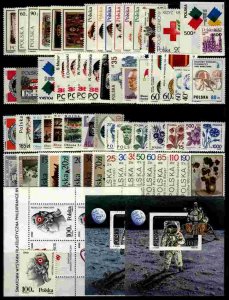Poland 1989 MNH Year set