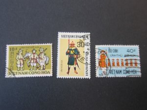 Vietnam 1972 Sc 433-35 set FU