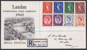 GREAT BRITAIN ELIZABETH II 1960 London Stamp Exhib illus cover bearing - 36095