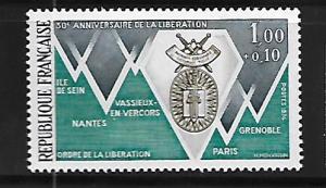 FRANCE, B478, MNH, ORDER OF LIBERATION AND 5 HONORED CITIES