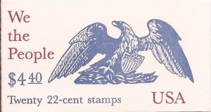 US Stamp - 1987 We the People - Booklet Pane of 20 Stamps #BK162
