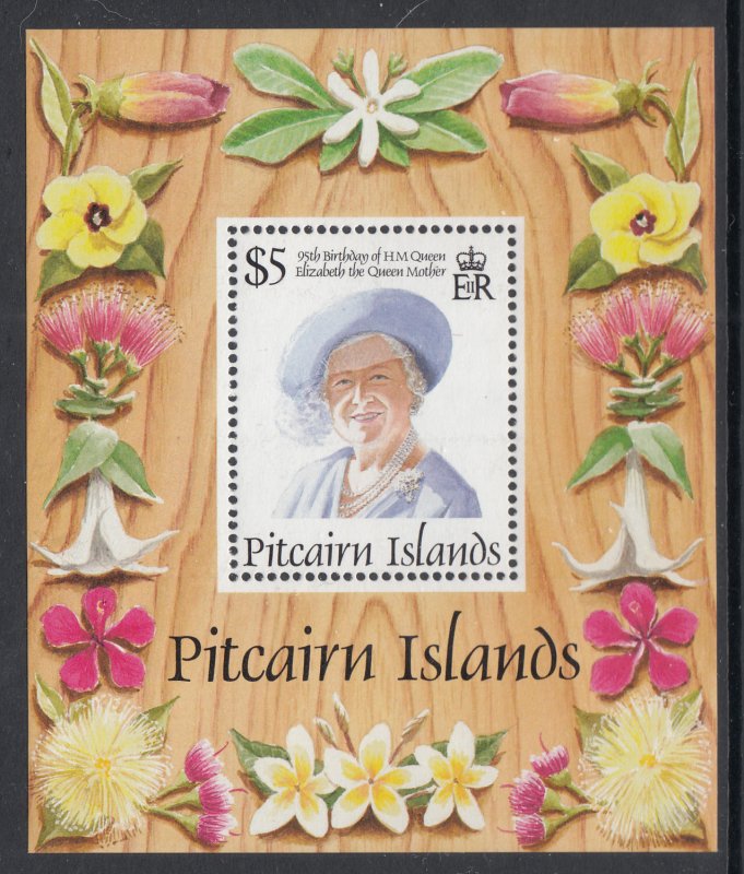 Pitcairn Islands 431 Queen Mother Souvenir Sheet MNH VF