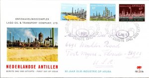 Netherlands Antilles 1972 FDC - Lago Oil & Transport Co Ltd - J8511