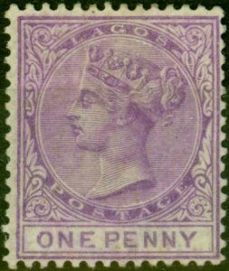 Lagos 1882 1d Lilac-Mauve SG17 Good MM