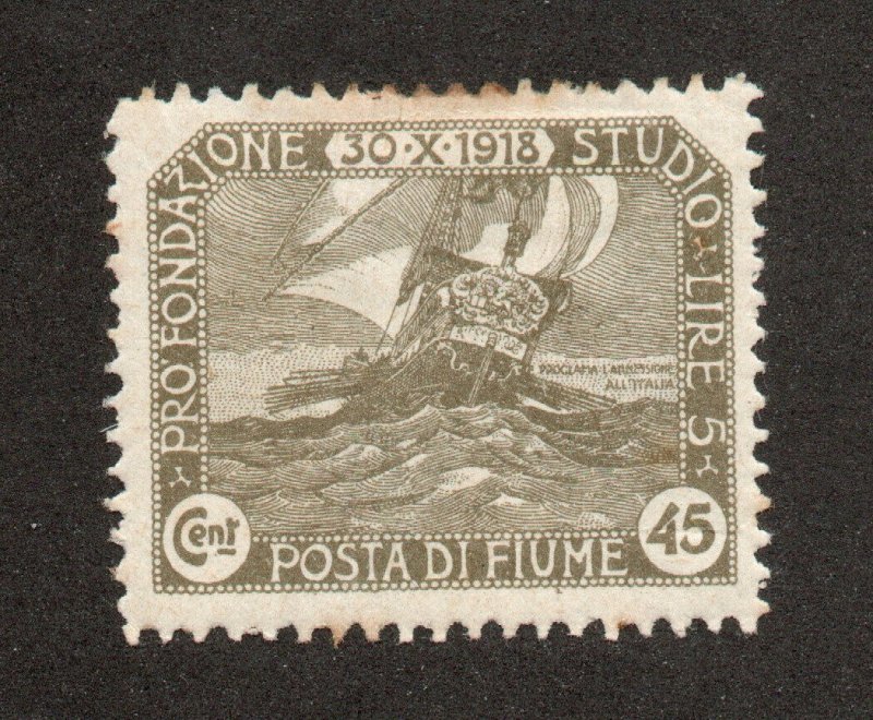 FIUME - Sc# B8 MH - Genuine - See Images         /          Lot 0824091