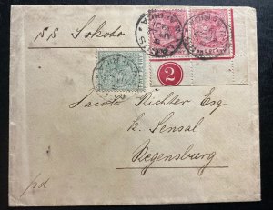 1901 Lagos West British Africa Cover To Regensburg Germany