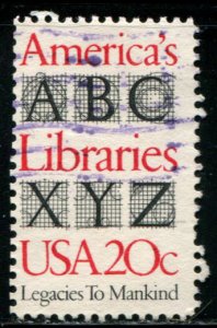 2015 US 20c Libraries, used