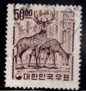 Korea Scott 584 Used Deer stamp