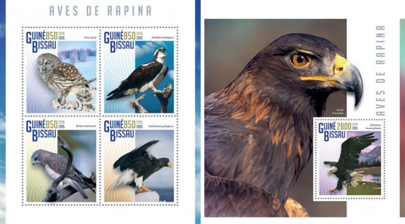 Animals Insects Birds Marine Fauna Cats Guinea-Bissau 20 MNH sheets stamp set