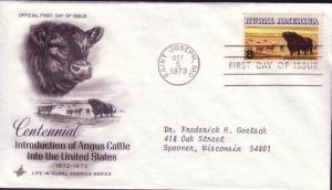 FDC Sc# 1504 Introduction of Angus Cattle Artcraft L943