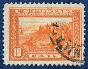 [0953] 1913 Scott#400A used 10¢ Orange cv :$22.50