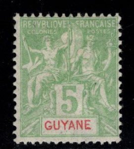French Guiana Scott 36 Perf 14x13.5 MH*