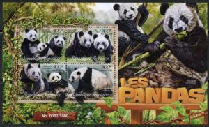 TOGO 2016 PANDAS  SHEET MINT NEVER HINGED