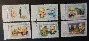 Liberia 1972 birth centenary winston churchill ww2 wwii militaria used