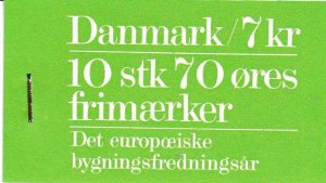 Danmark 1975 EUROPEAN YEAR OF ARCHITECTURAL HERITAGE Complete Booklet