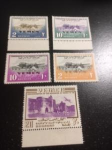 Yemen sc Admission to UN 5 stamps MLH