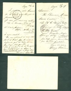 Norway. 3 Stationery Used. 1887-1890-1913. Post Horn. Damaged. See Scan.