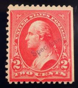 279BS Washington Specimen Overprint Mint Stamp VLH