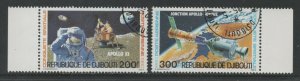 Thematic Stamps Space - DJIBOUTI 1980 CONQ. OF SPACE 2v 788/9 used