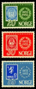 Norway 1955 Scott #337-339 Mint Never Hinged