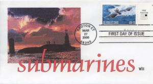 2000 Submarines Los Angeles Class (Scott 3372) WII FDC Cachet 1