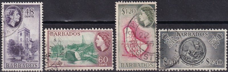 Barbados #244-7  F-VF  Used CV $15.50 (Z2463)